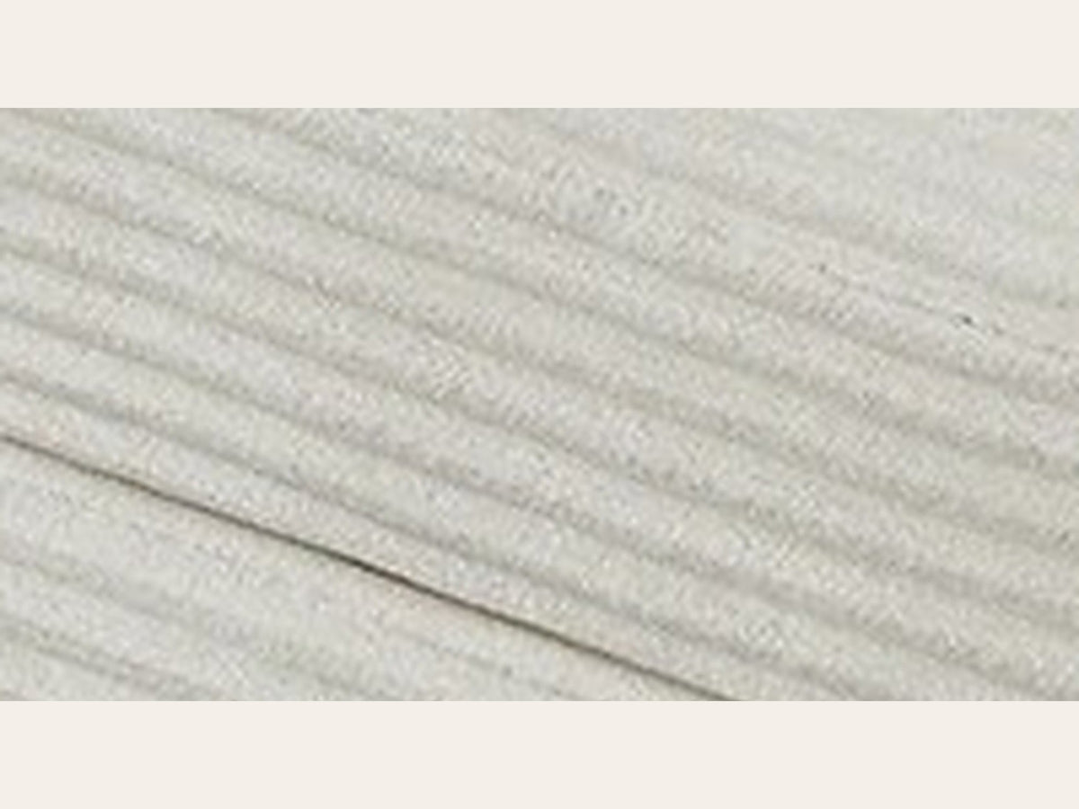 Pouf lit pliant en velours côtelé, coloris crème, macro matière