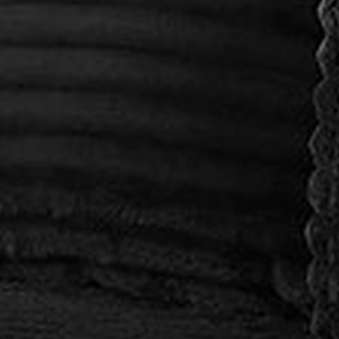 Pouf lit pliant en velours côtelé, coloris noir, macro matière