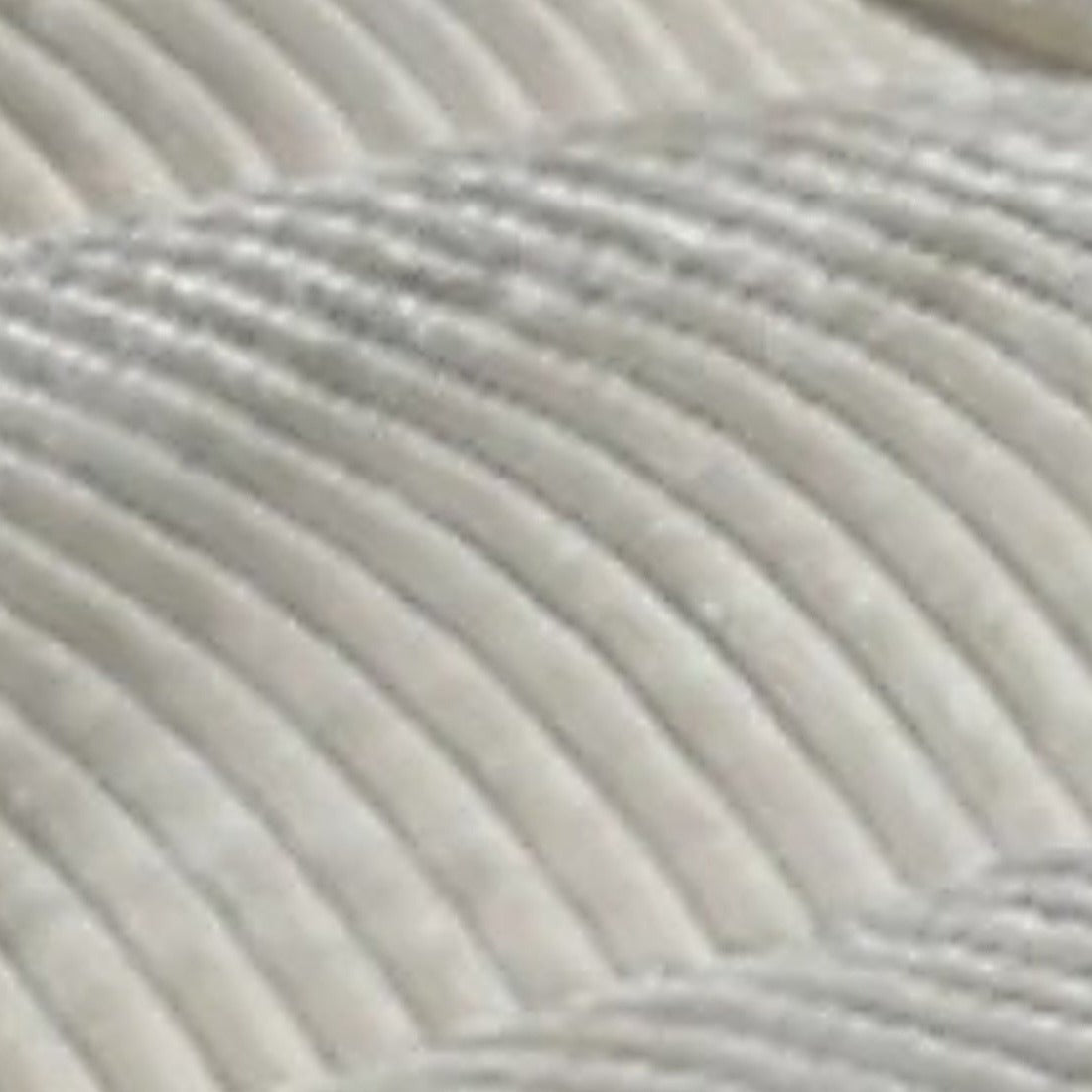 Canapé convertible 4 en 1 en velours côtelé, coloris crème, macro matière