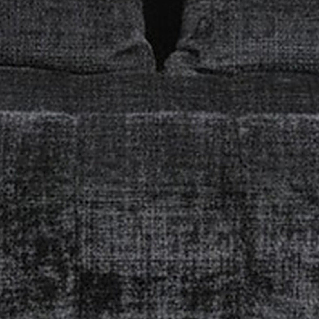 Canapé pouf 2 places en chenille, coloris anthracite, macro matière