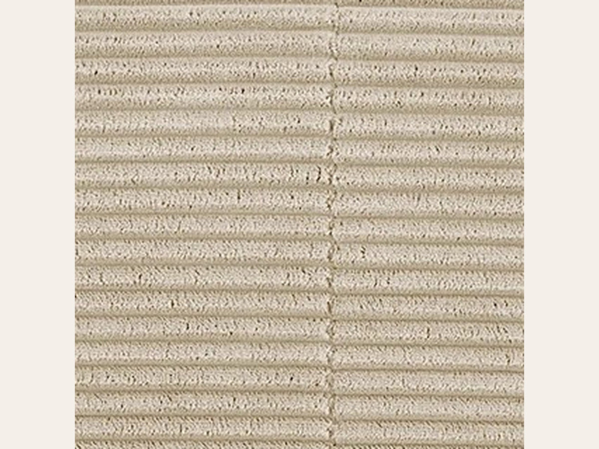 Velours côtelé beige, gros plan du velours côtelé