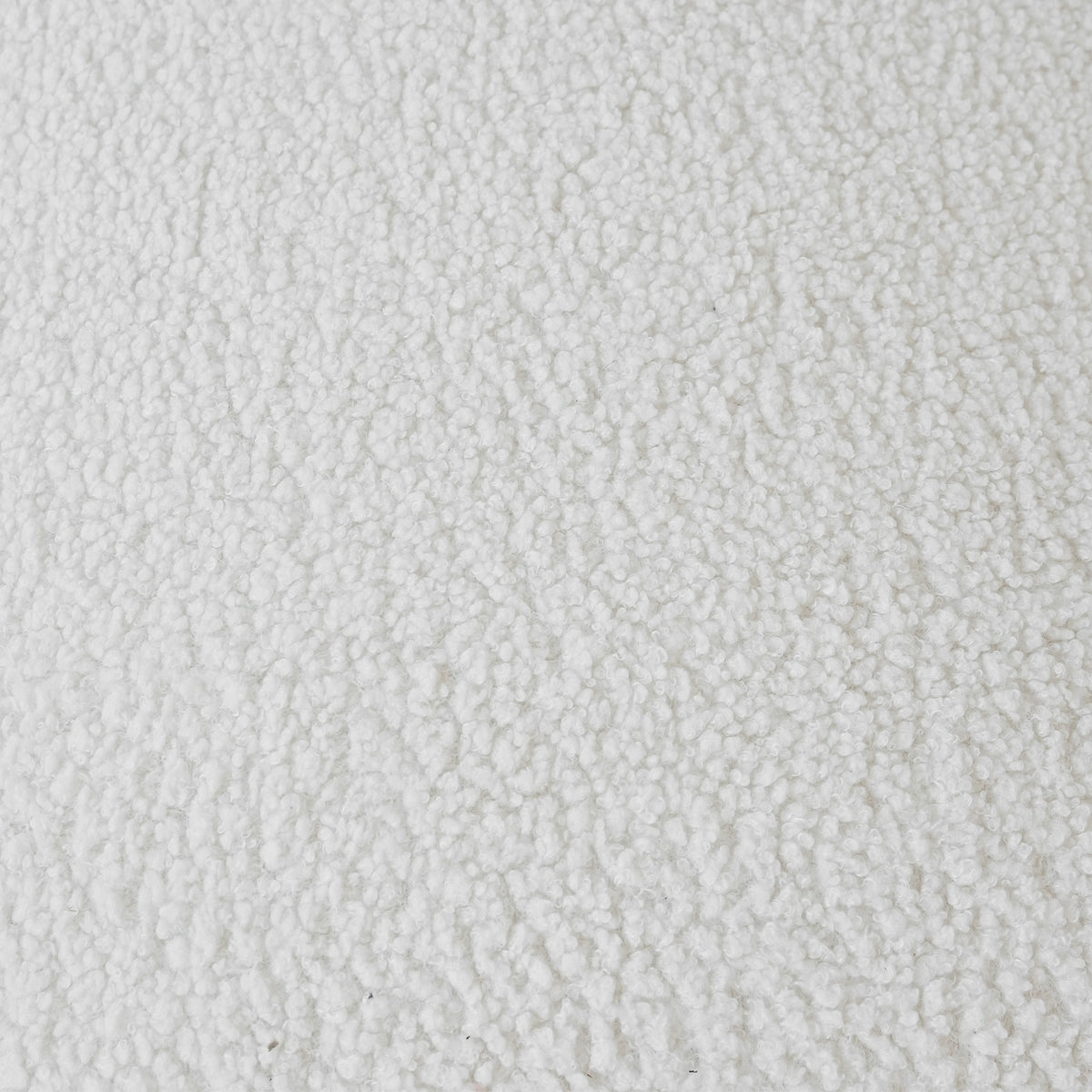 Gros plan du tissu bouclé blanc écru