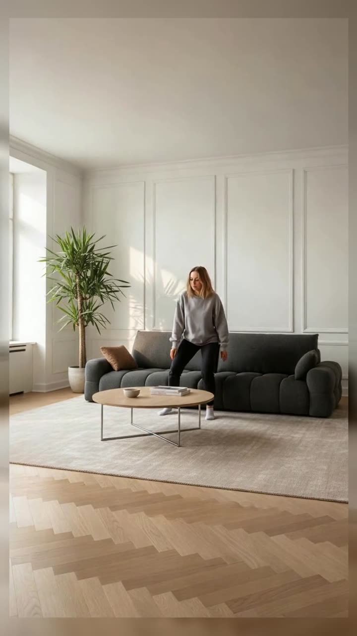 Canapé moelleux Cumulo dans un salon